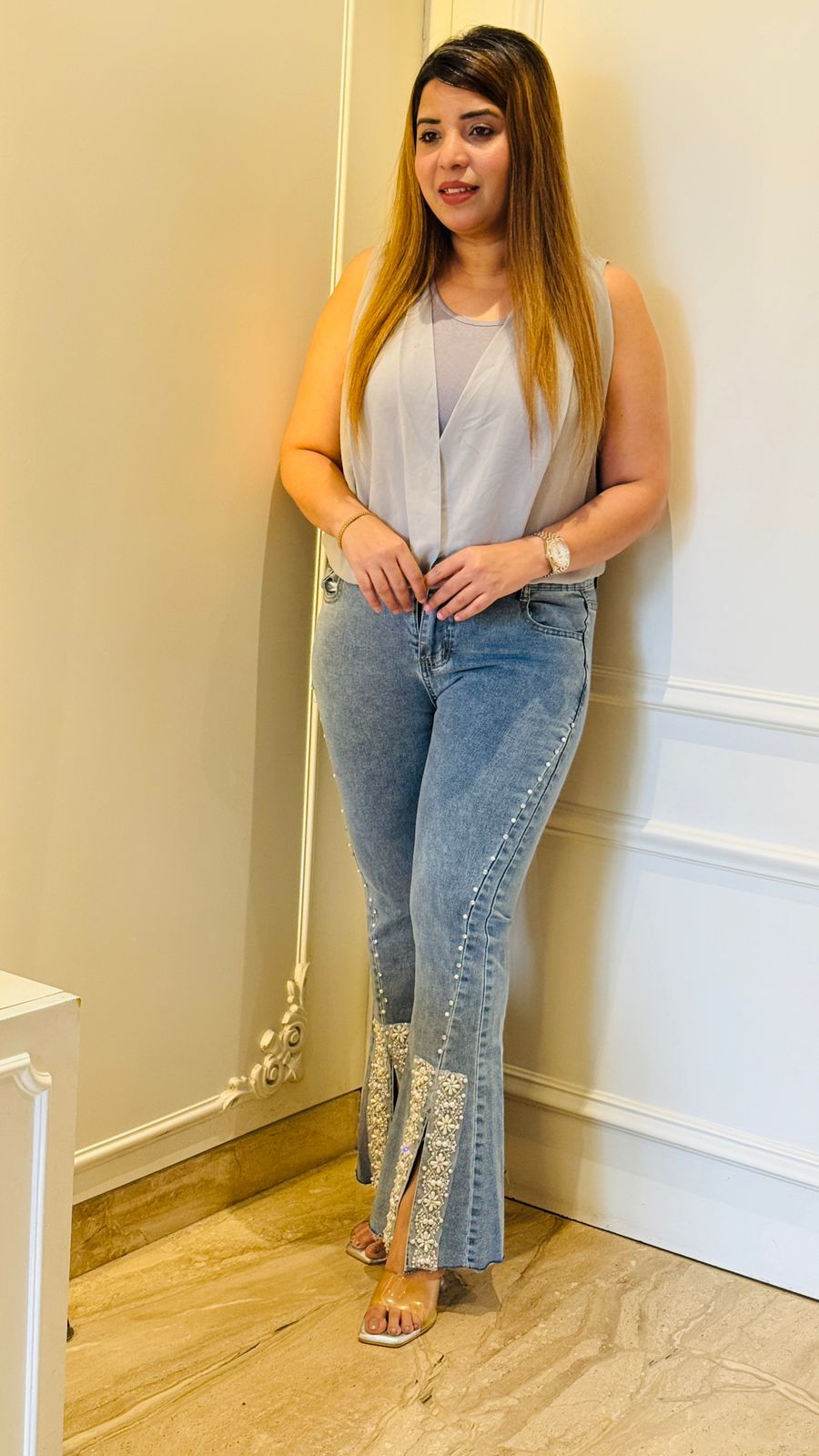 Embellished Luxe Jeans